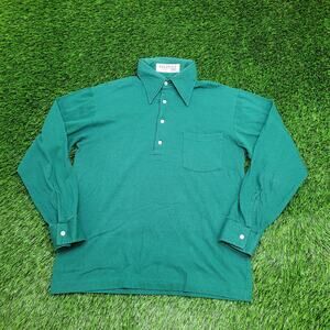 Vintage 80s Pen-West MOD Polo Shirt Medium 20x25 Cropped